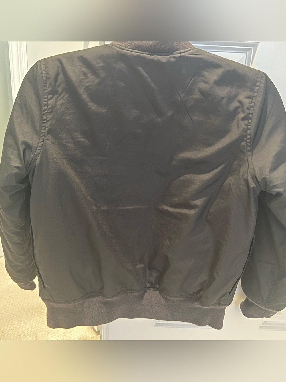 GAP Kids/ Med 8-9/ Black Bomber Jacket - Classic midweight coat - Picture 2 of 5